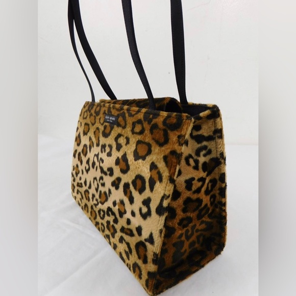 Kate Spade Rare Leopard print shoulder bag handbag tote in excellent condition - Picture 2 of 12